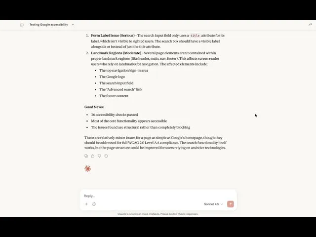 Web Accessibility Testing MCP screenshot 1 of 4